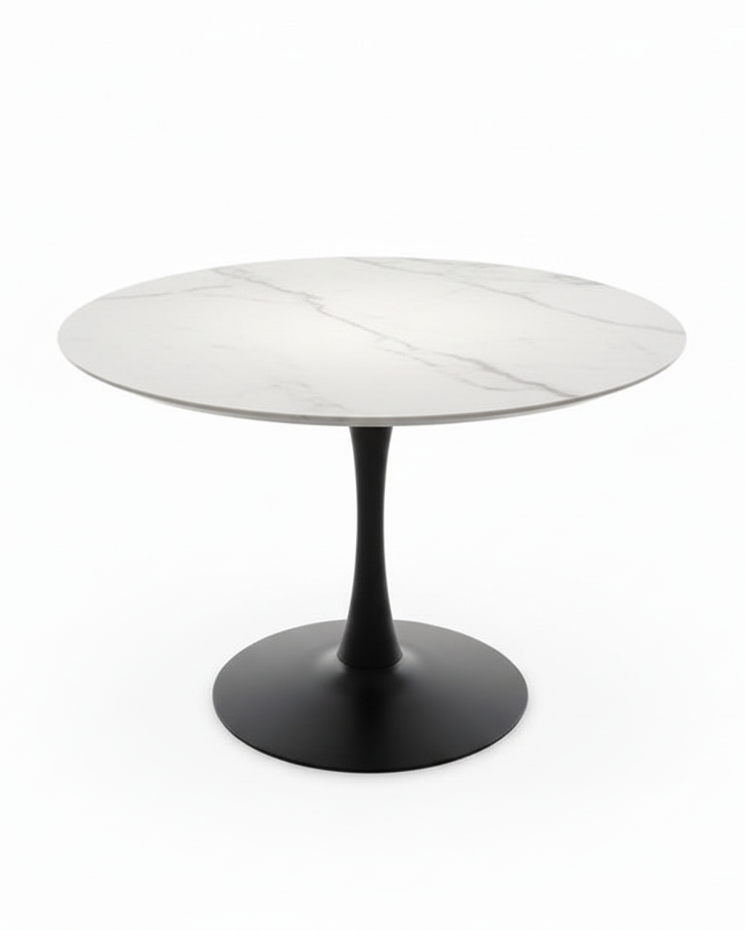 White marble table